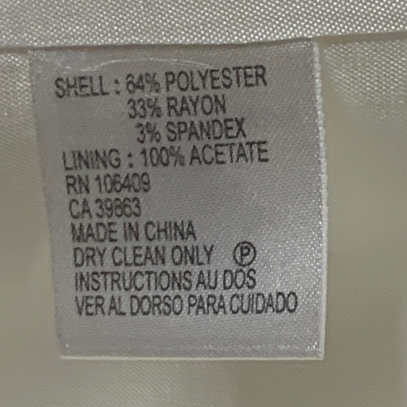 Isabella DeMarco Women White 5 Button Jacket Sz 8 - Picture 8 of 8